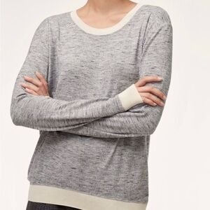 Aritzia Wilfred Womens Size XXS Crew Neck High Low Hem Sweater